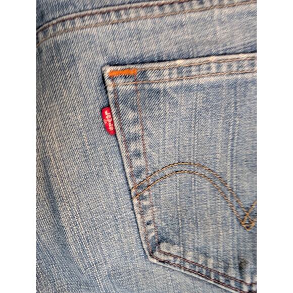 Vintage Levis 514 Jeans Mens 36x32 Blue Straight Fit Stretch 5 Pocket Faded - Picture 14 of 16